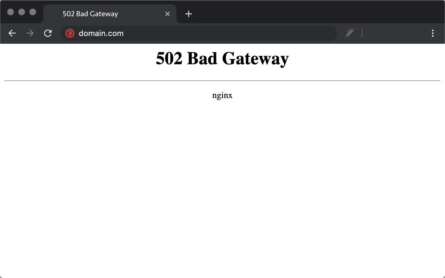 502 Bad Gatewayエラーのイメージ