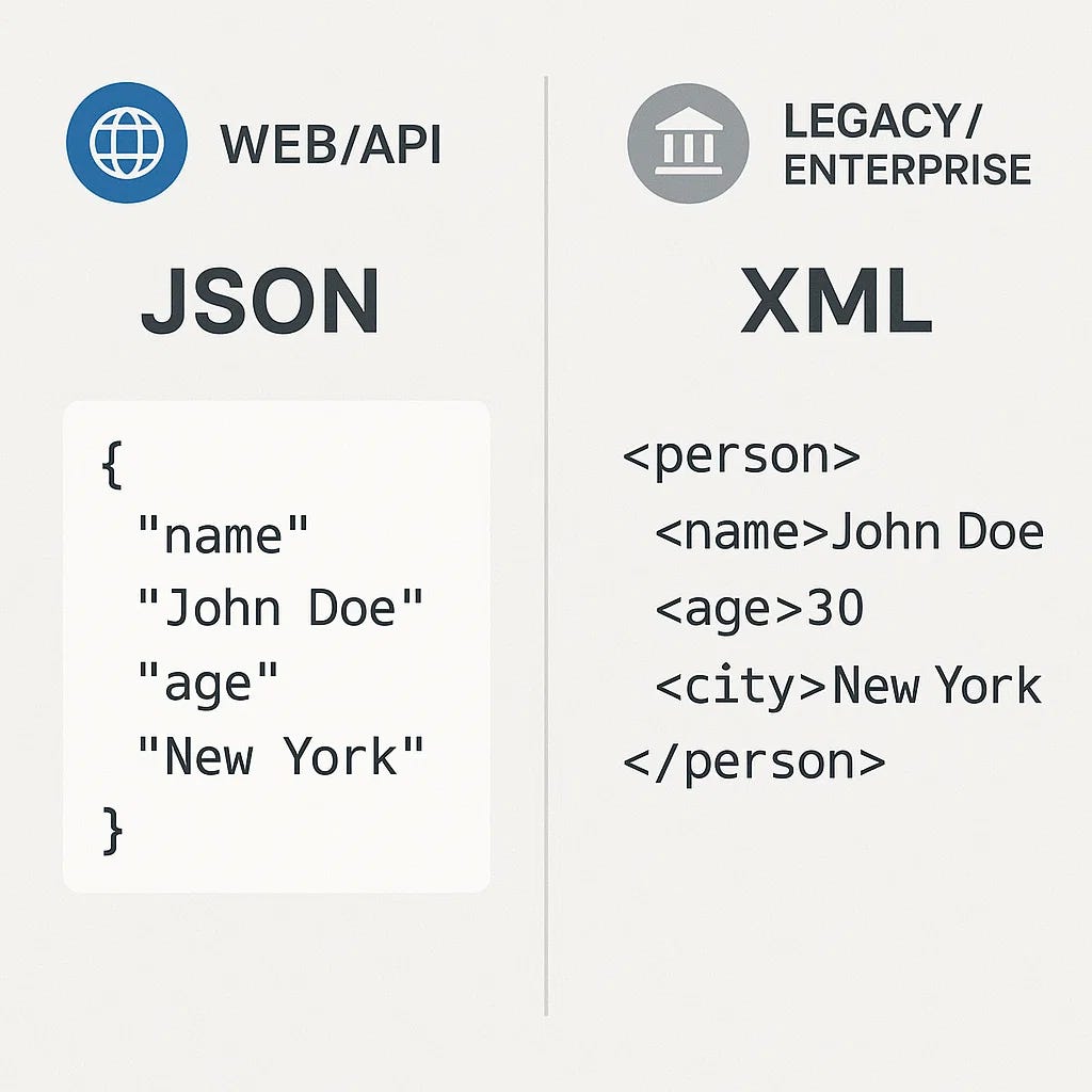 JSONとXML比較