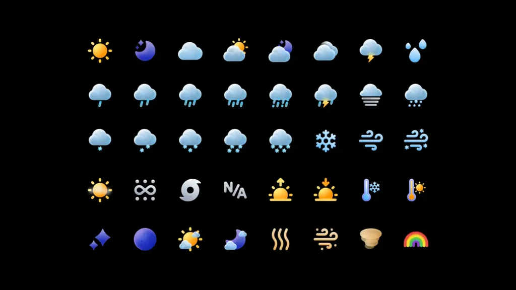 天気アイコンUI