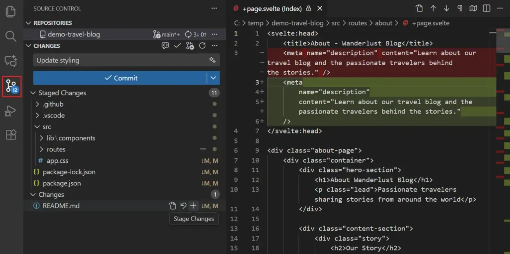 VS Code Git連携