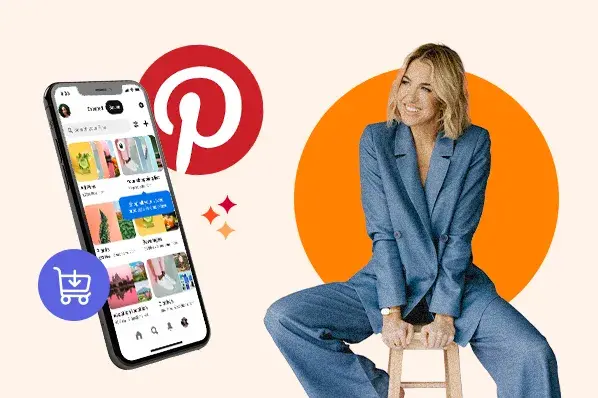 Pinterestを利用してコンテンツやアイデアを探しているイメージ